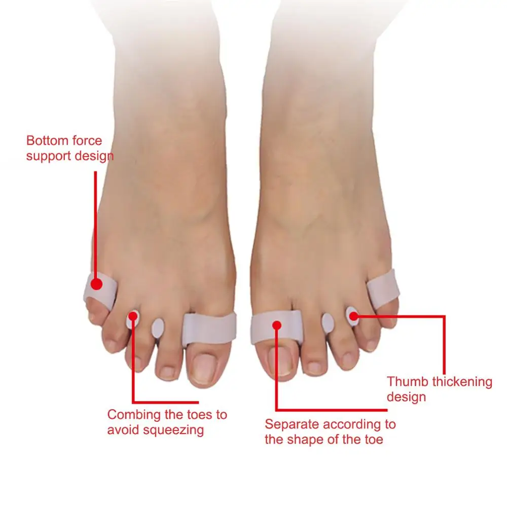 1 пара корректоров ног Силиконовые серьги Bunion косточка на большом пальце предотвращающие волдыри инструменты для ногтей мягкие защитные корректирующие инструменты для ног