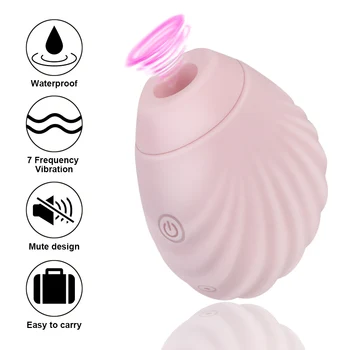 7 Modes Clitoral Sucking Vibrator Flexible Oral Licking Vibration Mini Shell Nipple Stimulation Massager Sex Toys for Women 3