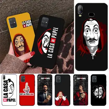 

Spain TV Money Heist House Paper La Casa de papel black Phone Case For Samsung A10 A20 A30 A40 A50 A70 A80 A71 A51 A6 A8 2018