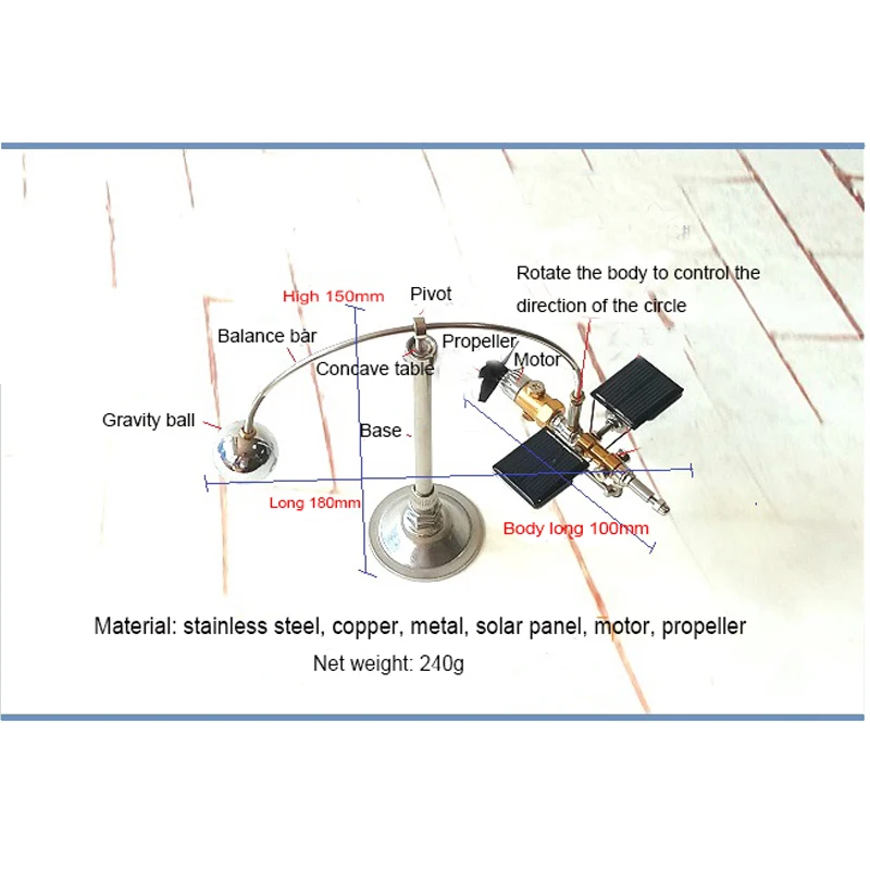 Модель солнечной спутниковой модели маятник Металл Нержавеющая сталь латунь механическая сборка космический корабль спутниковый