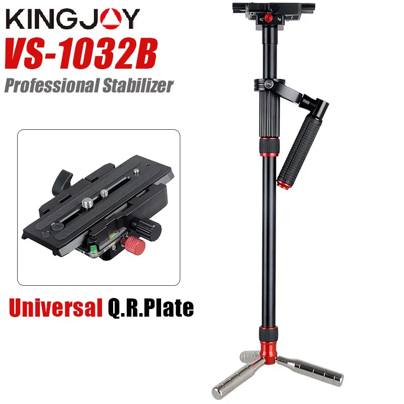 

KONGJOY VS1032B 110cm Aluminum Alloy Handheld Video Stabilizer For Steadycam Steadicam For Canon Nikon Sony DSLR Camera