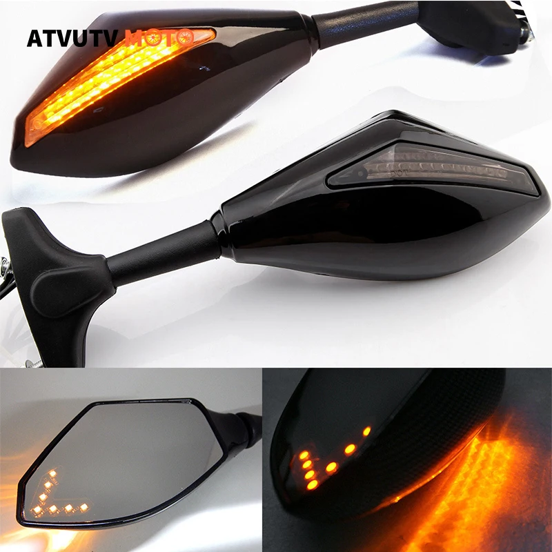 

Мотоциклетное зеркало заднего вида со светодиодной подсветкой для Honda CBF 1000 CBR1000RR CBR600F CBR900RR CBR929RR CBR954RR