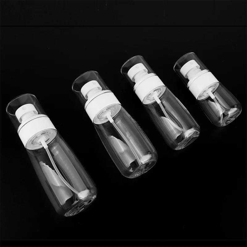 

30/100ml Perfume Spray Bottle Travel Transparent Plastic Alcohol Sanitizer Atomizer Empty Refillable Bottles Cosmetic Container