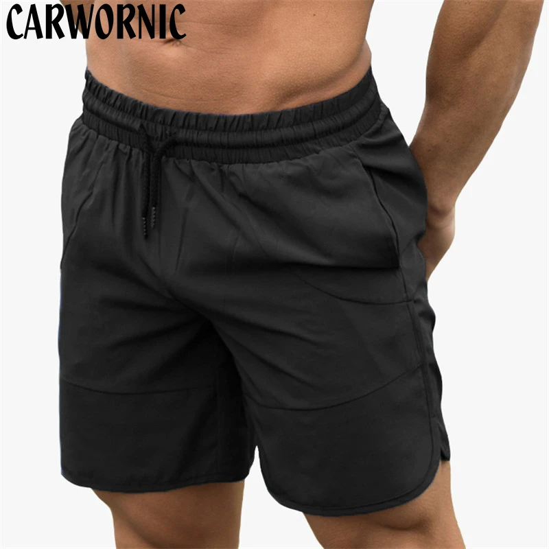 CARWORNIC летние новые мужские шорты для спортзала тренировки короткие брюки карго мужские шорты быстросохнущие уличная штаны для бега бодибилдинга шорты мужские