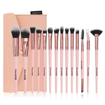 

14pcs Pro Powder Foundation Eyeshadow Brush Cosmetic Makeup Brushes Set Tool