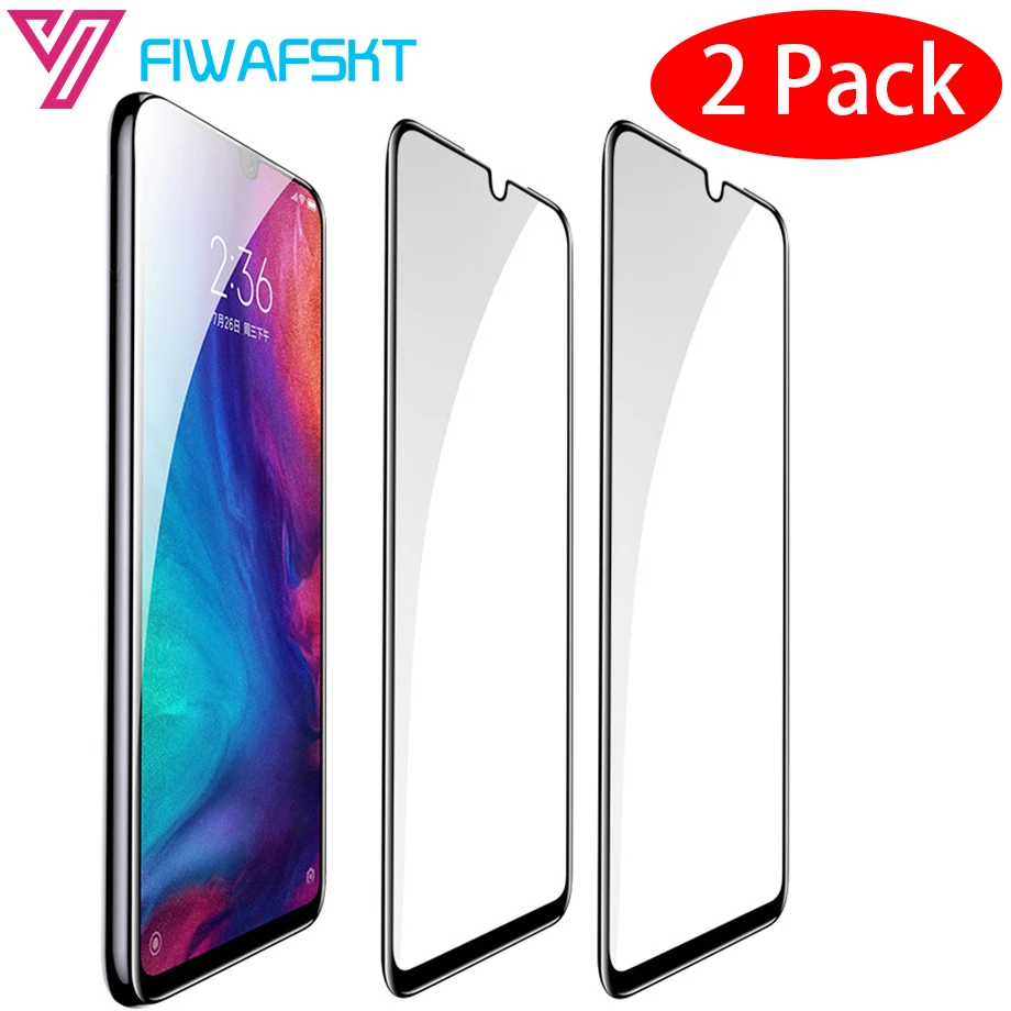 

2 Pcs/lot 2 Pack Full Glue Tempered Glass For XiaoMi RedMi Note8 Note 7 Pro 7A 6 Pro 6A K20 Global Version Screen Protector Film