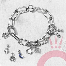 TIF PAN DIY браслет, модный Серебряный 925 гламурный подарок для леди ювелирные изделия