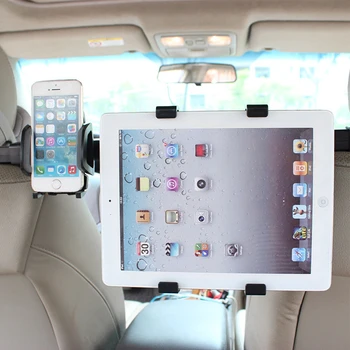 

2 in Tablet PC Holding Rack For I pad Phone Holder Double Used Universal Car Back Seat Headrest Mount Stand Bracket