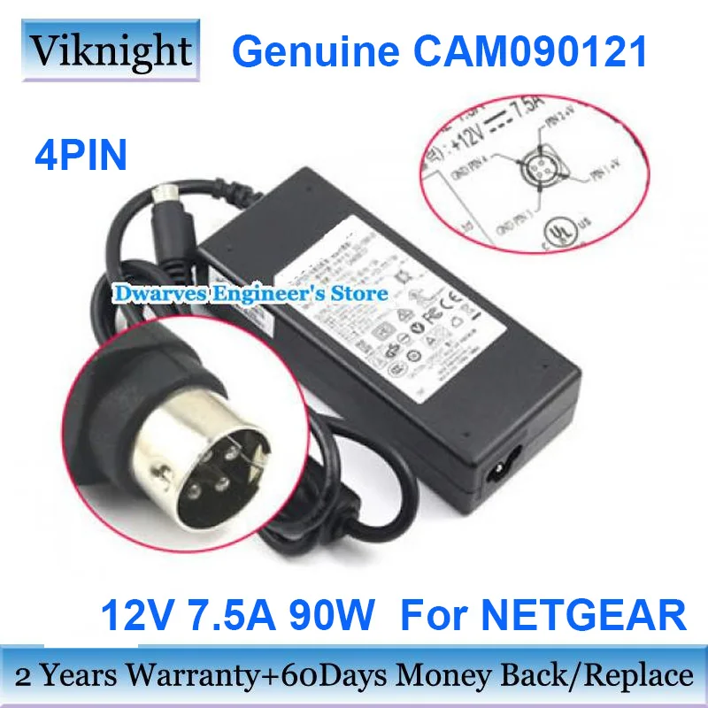 

Original CAM090121 332-10581-01 12V 7.5A POS Power Supply Charger adapter for Netgear NAS RN31400 RN10400 RND-4C RN10400 adapter
