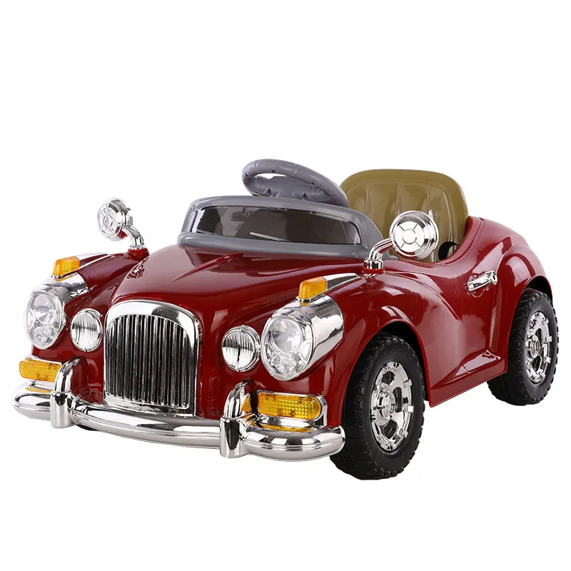 

Children's electric classic car kids Large double car four wheel battery-powered vehicle W remote control outdoor riding Infant