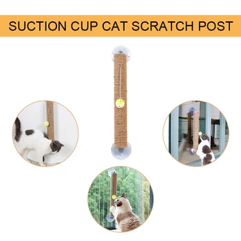 

Cat Scratch Plate Claw Grinder Window Sill Sucker Cat Climbing Frame Column Anti-scratch Sofa Cat Supplies Cat Toys