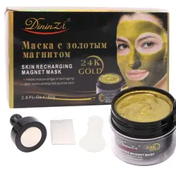 24k золотой магнит для лица грязевая маска увлажняющее управление масло удаление черных точек очищающее средство для лица