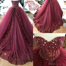 Hot9 сиреневое бальное платье милое расшитое бисером и жемчугом платье с корсетом на спине Пышное Платье размера плюс вечернее платье для выпускного вечера