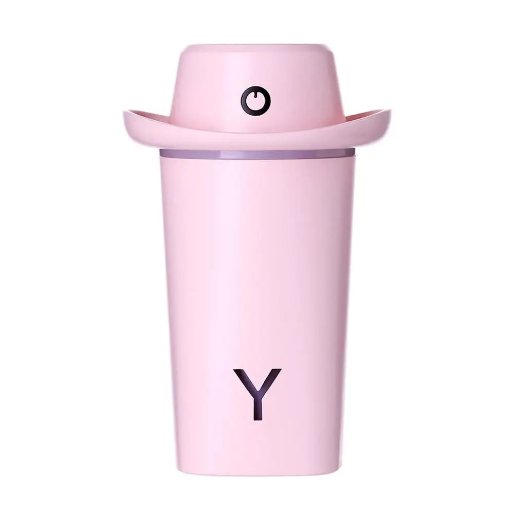 Pink Ароматерапия Увлажнитель воздуха USB диффузор в форме шляпы эфирные масла диффузор светодиодные ночные огни холодный туман производитель - Цвет: Pink