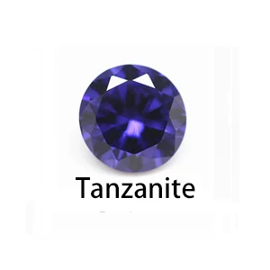 1.0~10.0mm AAAAA Various Color Loose Cubic Zirconia Stone Round Brilliant Cut CZ Stone Synthetic Gems For Jewelry Free Shipping Tanzanite
