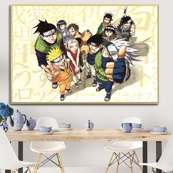 

Cartoon Naruto Anime Oil Painting on Canvas Posters and Prints Cuadros Wall Art Pictures For Living Room Decor