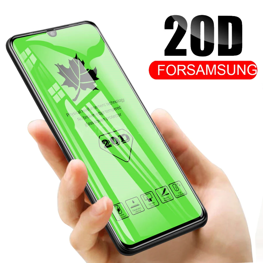 

RDCY 20D Maple leaf Full coverage Tempered Glass For Samsung A50 M10 M20 M30 M40 A10S A20S A30S A50S A8S A9 2019 A10 A20 A30 A40