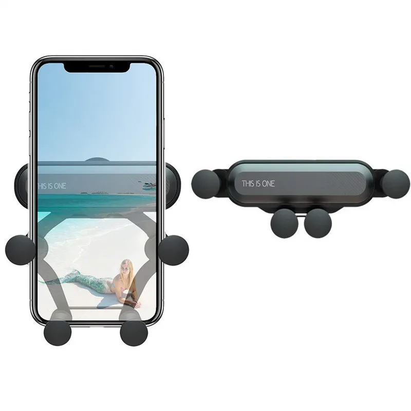 

This Is One Holder Automatic Gravity Clamping Grip Car Air Vent Phone Hand Stand for IPhone Samsung Xiaomi Huawei Support Mount