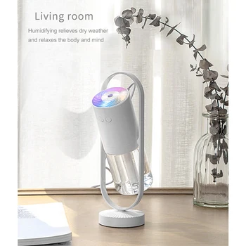 

Negative Air Ion Humidifier 7 Color Lights 200ML Ultrasonic Essential Oil Diffuser Cool Mist Air Purifier Home Office