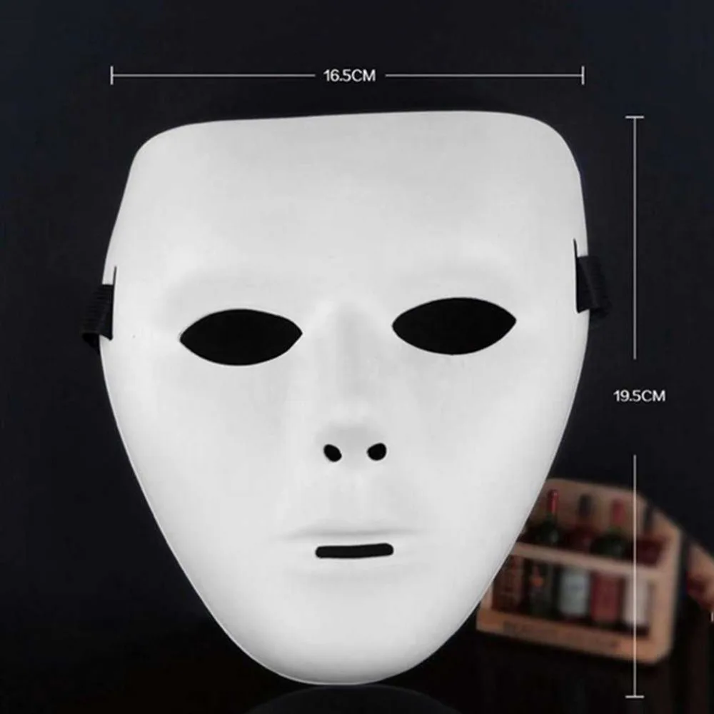 Косплей Хэллоуин фестиваль ПВХ белая маска вечерние игрушки уникальный полный лицо Танцевальная Маска для костюма для мужчин женщин для подарка