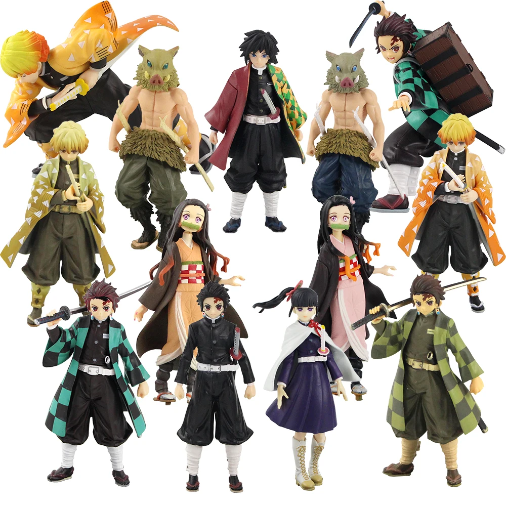16-18 см демон убийца Kimetsu без Yaiba фигурка игрушки камадо Tanjirou цуюри Kanawo Agatsuma Zenitsu