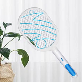 

Hand-held Racket Rechargeable Electric Zapper Mosquito Swatter Killer Tennis Bat Racket Portable Mosquitos Killer Pest Control