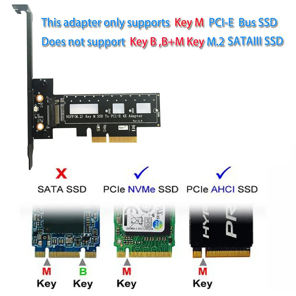 Накопитель SSD с протоколом NVME PCI-e Express X4 адаптер карта настольный привод Замена стабильный слот Профессиональный расширительный компьютер аксессуары Модуль
