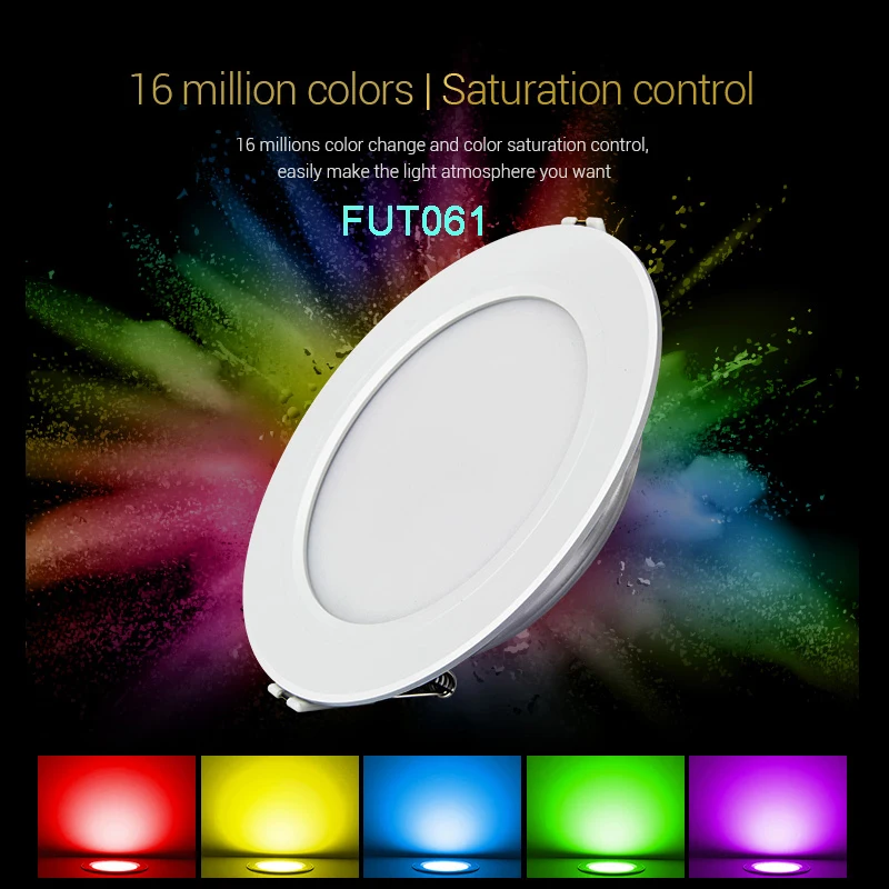 Miboxer 9 Вт RGB + CCT светодиодный потолочный светильник FUT061 с регулируемой яркостью