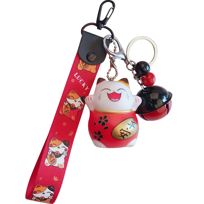 Новинка С изображением из мультфильма Lucky Cat брелок для женщин гравитационный