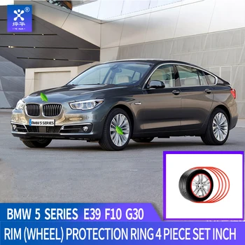 

Rim (Wheel) Protection Ring Fit For BMW 5 series F10 E39 G30 18''19'' 4 Piece Set Inch Hub Cap Leather Hub Conservation Circ