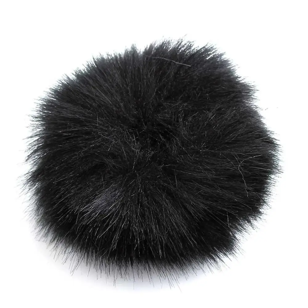 3 Colors Fur Windscreedn Wind Shield Wind Muff For Lapel Lavalier Microphone Mic Microphone Accessories - Цвет: Черный