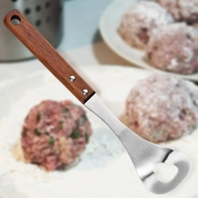 Прочный антипригарный фрикадельница из нержавеющей стали для кухни DIY Фрикаделька тонкое мастерство долгий срок службы ложка кухонный инструмент