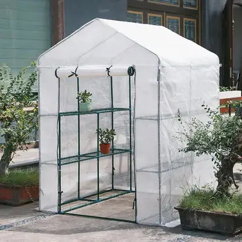 

Garden Plant Tent Rainproof Anti-freeze Walk-in Greenhouse Flower Stand And Frost-proof Thermal Insulation Shed For Family