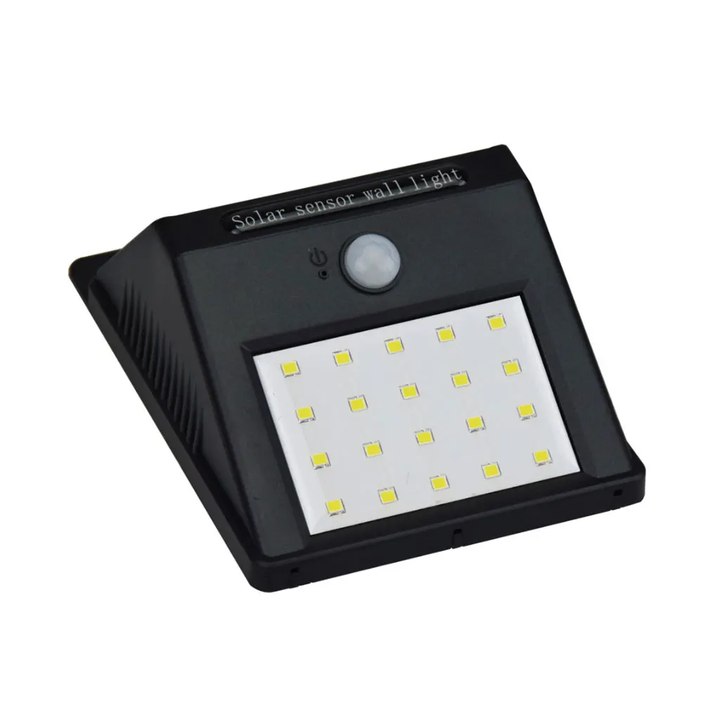 White Solar Power LED Light 3.7V/800mAh Motion Security Sensor Outdoor Lighting SMD 2835 Lamp PIR Yard Path Wall Waterproof