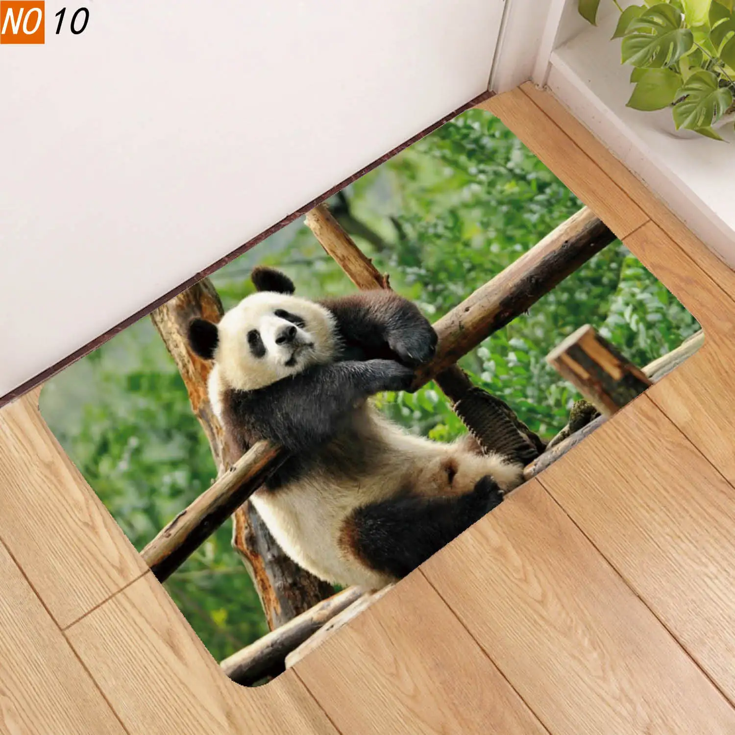 3D панда кошка печать добро пожаловать напольный коврик спальня ковер в коридор Противоскользящий мягкий дверной коврик подходит для гостиной кухни - Цвет: 10-20190612