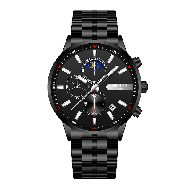 Men Chronograph Quartz Watch Fashion Mens Watches Top Brand Luxury Waterproof Clock Sport Watch  Relogio Masculino 2501
