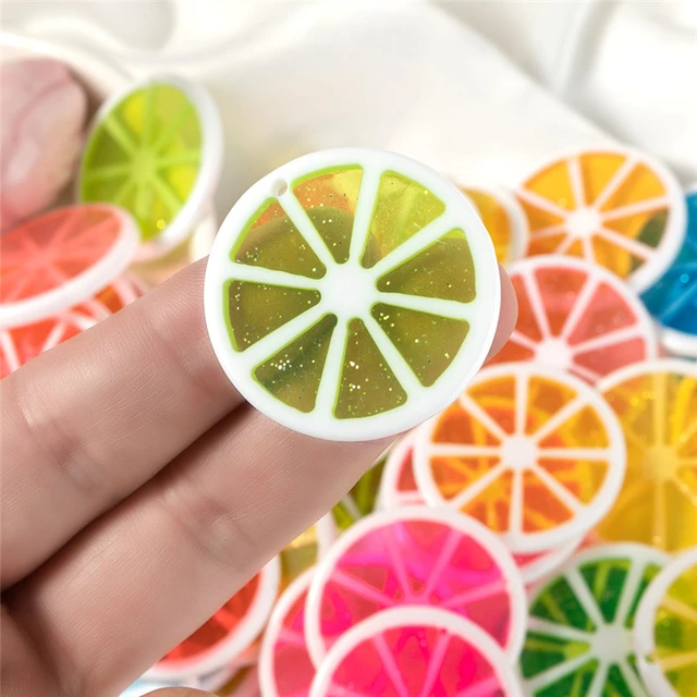 15pcs Enamel Charms Fruit Charms Apple Orange Pendants For Jewelry Making  Supplies DIY Bracelets Necklaces Handmade