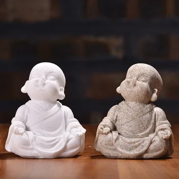 

New Custom Crafts Small Monk Resin Ornaments Creative Home Decoration Gift Decoration Resin Crafts
