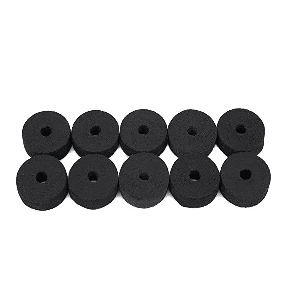 10 Pcs Drum Universal Felt Washer Parts Easy Install Round Cymbal Stand Durable Replacement Protective Accessories Anti Friction | Спорт и