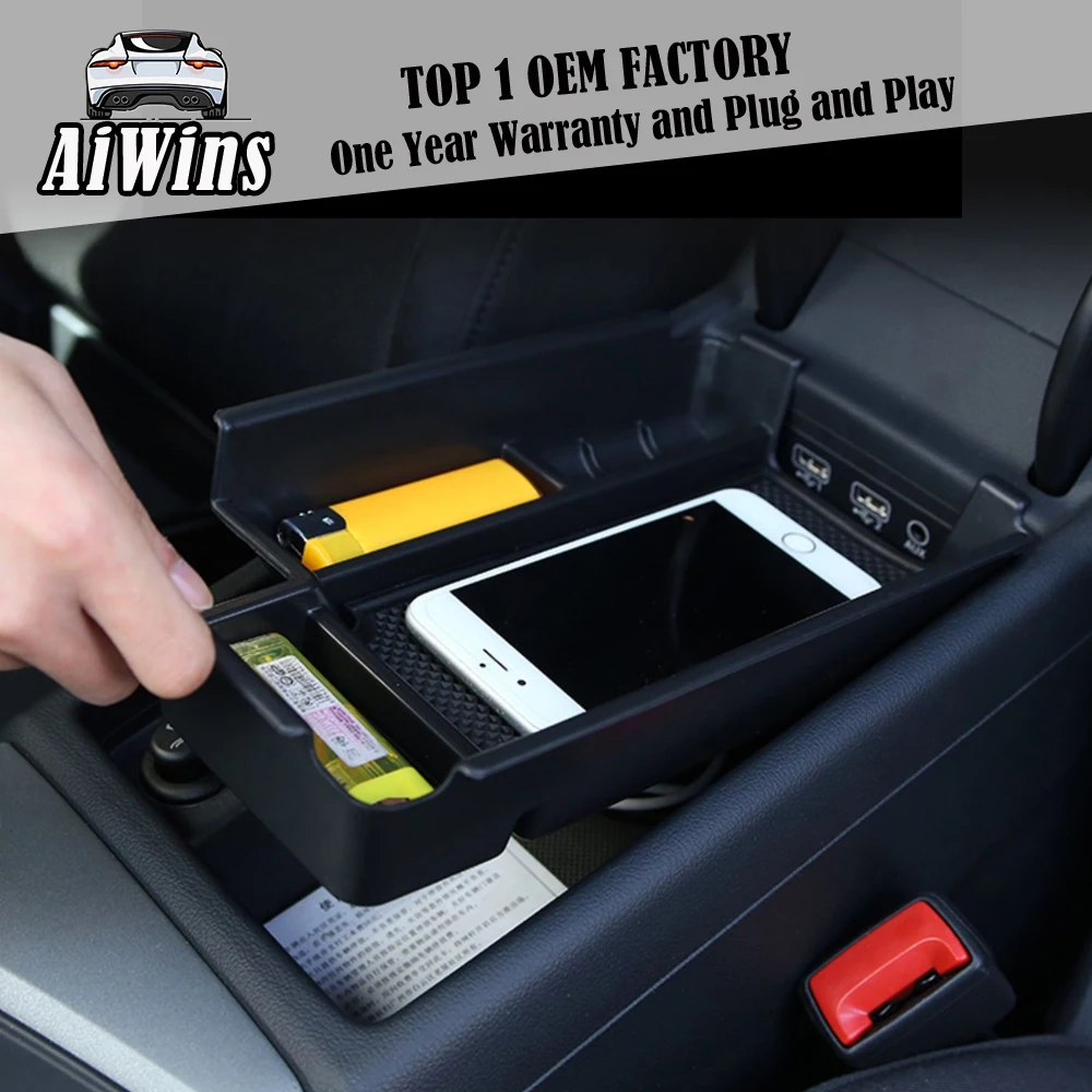 Aiwins Автомобиль Стайлинг для Audi A4L A3 A5 Q3 Q5 ABS подлокотник вторичный ящик хранения центральной консоли