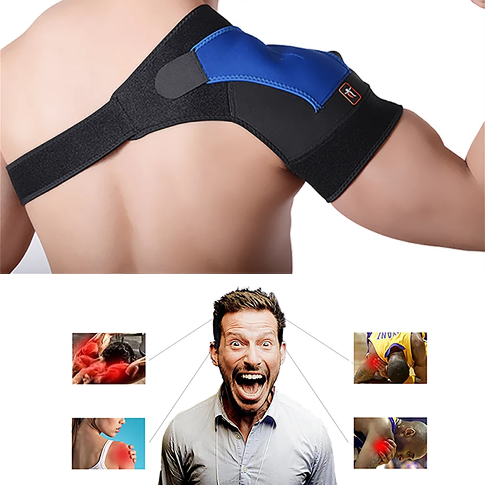 Support Brace Shoulder Supports Outdoor Sports Weightlifting Adjustable Basketball Joint Pain Breathable Gym Shoulder Protector