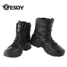ESDY ботинки в стиле милитари; мужские тактические ботинки; армейские ботинки с высоким берцем; военные ботинки для пешего туризма; водонепроницаемые ботинки для пустыни; ботинки для альпинизма