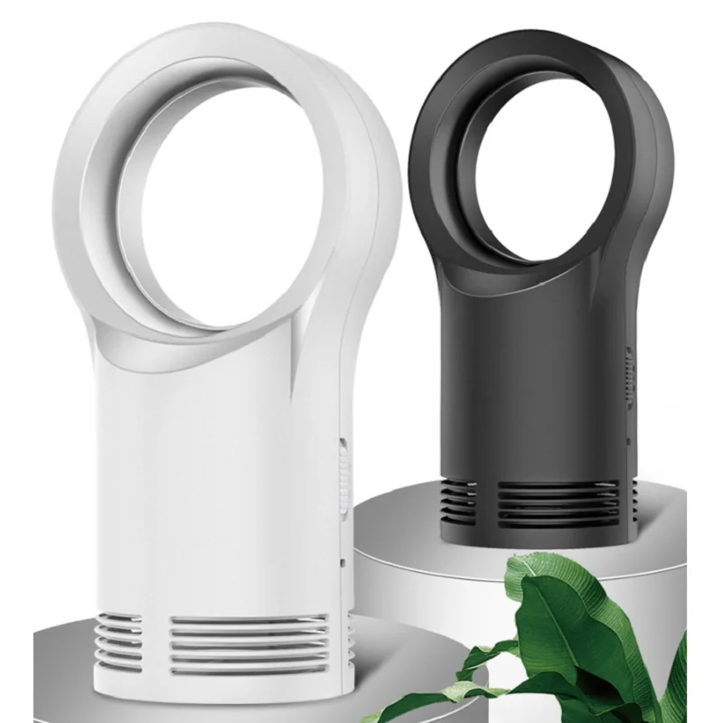 

New Mini Leafless Heaters Small Home Office Desktop Speed Heating Electric Heaters Creative Heater Black Technology