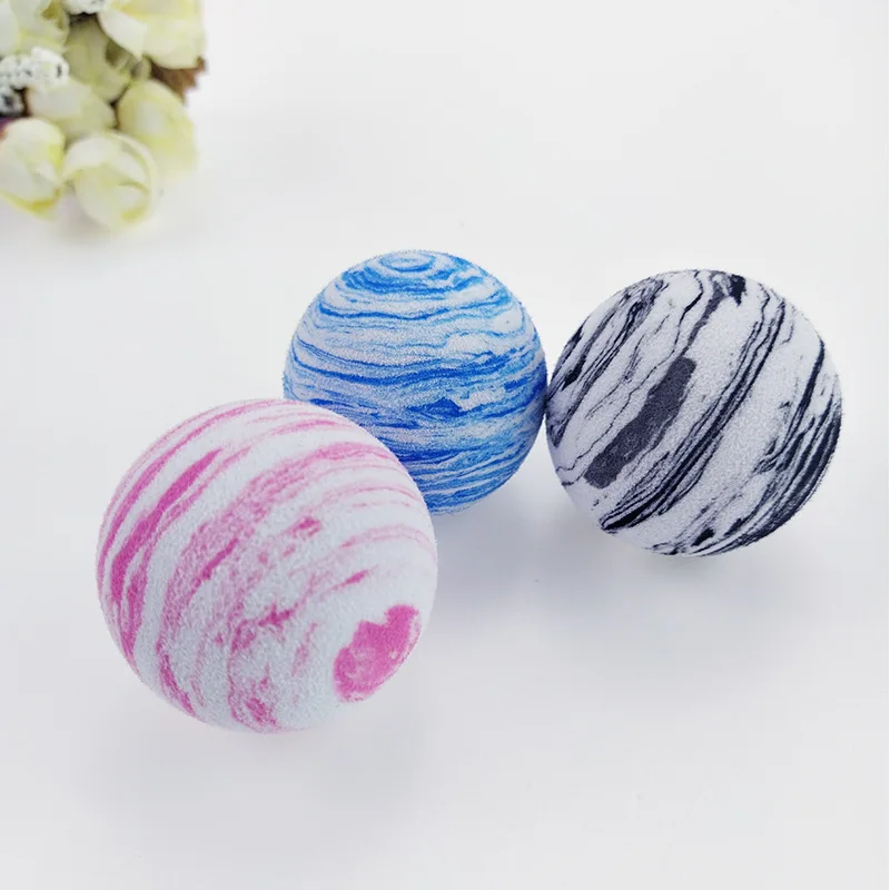 10 шт./партия ПЭТ шарик для котов EVA Planet Texture Ball Galaxy товары для домашних животных