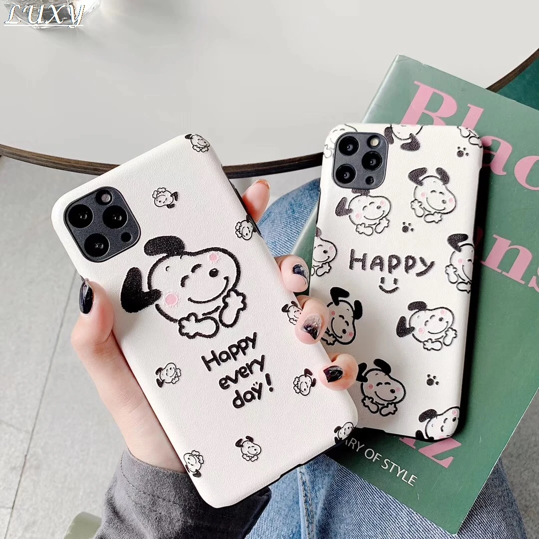 Веселый милый мультяшный чехол для телефона с арахисом Charlie коричневый iPhone 7 8 6 6s