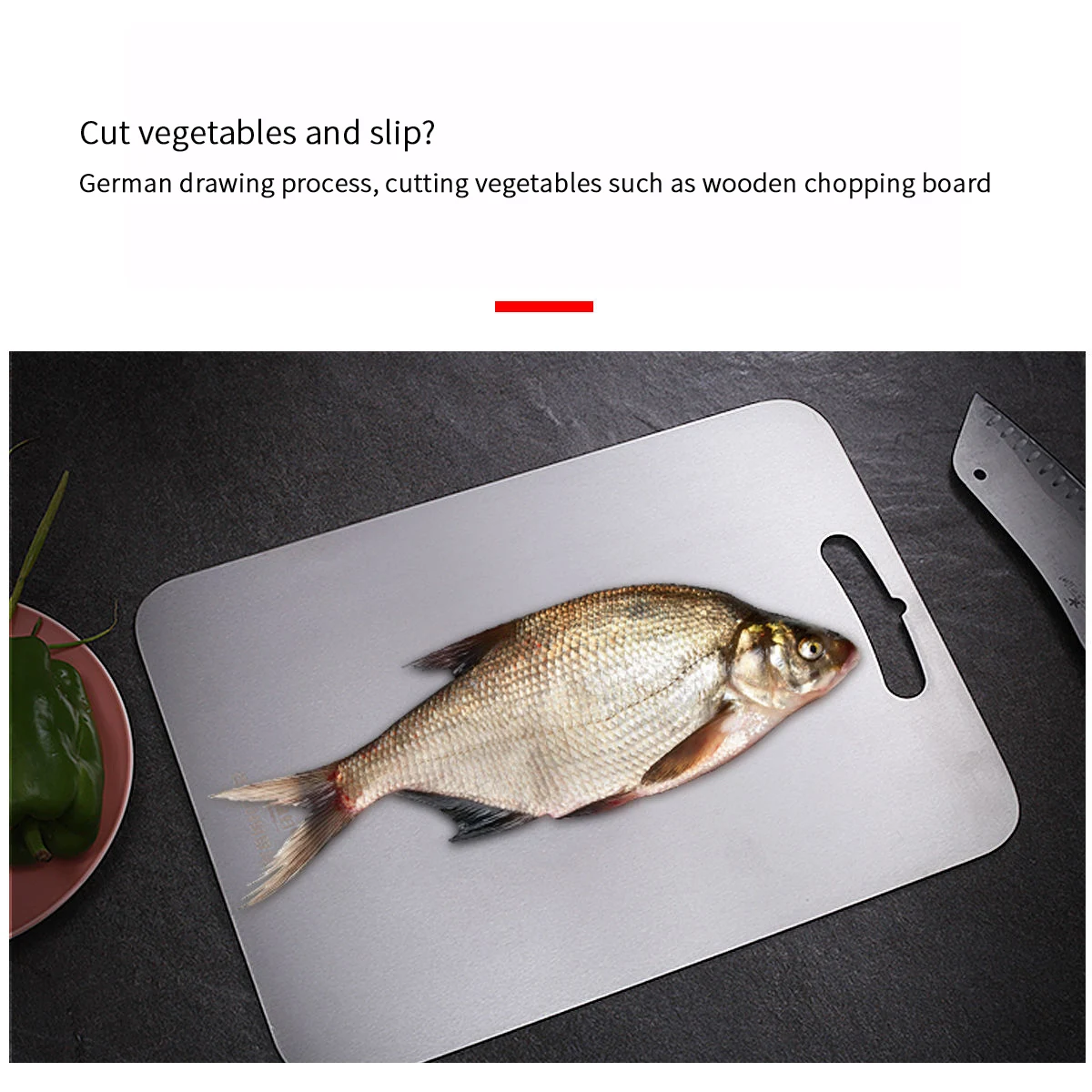 304 stainless steel chopping board panel and face chopping board household chopping board solid wood moldproof kitchen cutting