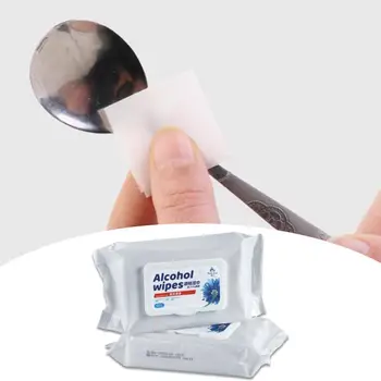 

150 Pcs Alcohol Wet Wipe Disposable Disinfection Prep Antiseptic Jewelry Skin Clean Pad Antibacterial Care Wipe Cleaning Sw W3P0