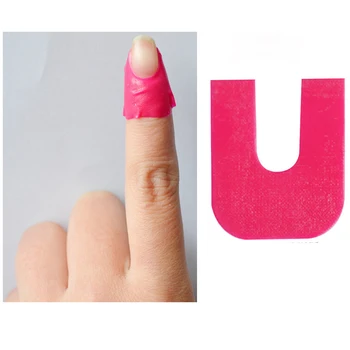 

RIKONKA 1Sheet U Shape Polish Varnish Protector DIY Spill Proof Nail Tool for Manicure Durable for Nail Art Painting