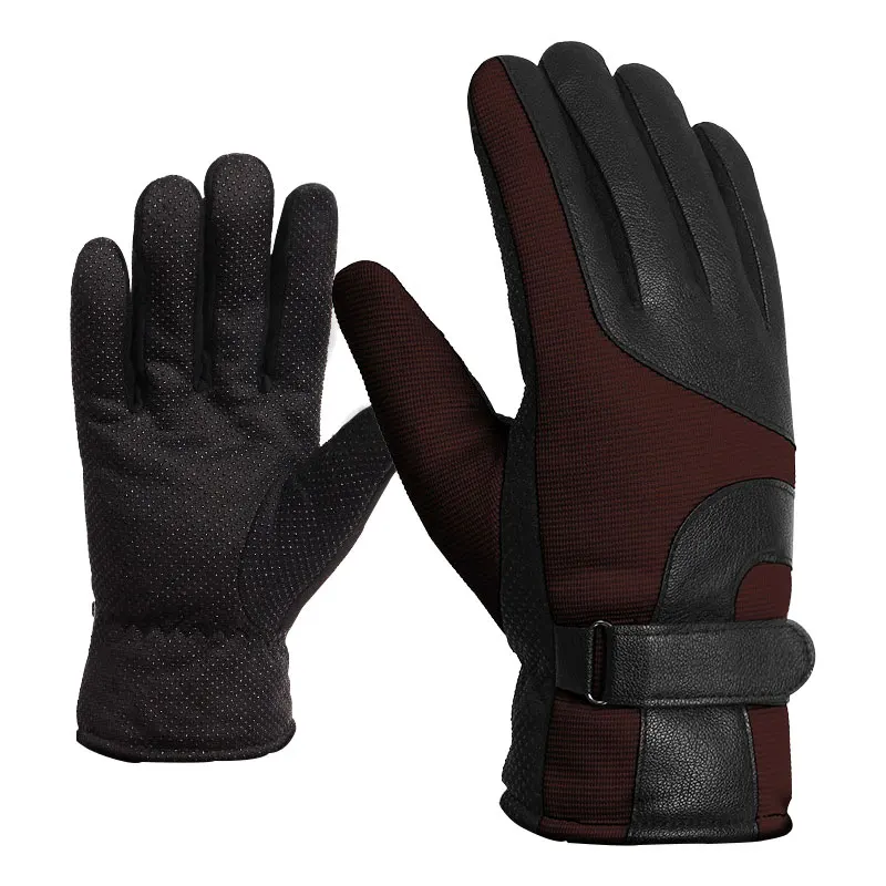 Уличные спортивные теплые перчатки для велоспорта, теплые перчатки, водонепроницаемые ветрозащитные материалы, ветрозащитные перчатки с сенсорным экраном, инструменты для холодной погоды - Цвет: C