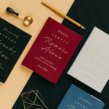 

Aesthete Embroidery Cloth Bronzing Notebook Hardback Bullet Journal Write Poems For You Series Diary Lovely Stationery 134pages